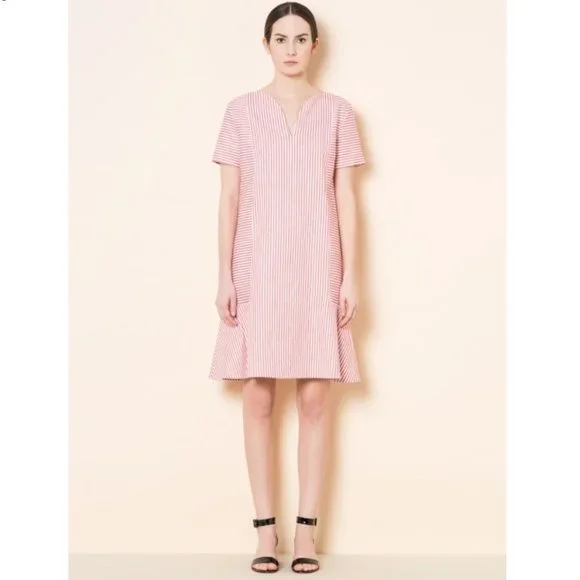 white christmas dresses Yellow Cotton Short Sleeve Mini Dress - Shift Dresses